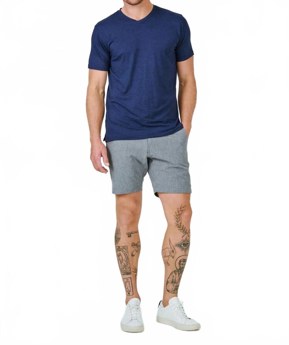 NEW 7DIAMONDS aeroplane 7" stretch short in grey